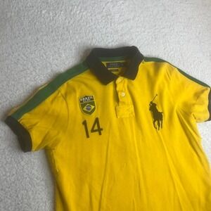 Polo Ralph Lauren Brazil edition big pony polo short sleeve embroidered #14 xl